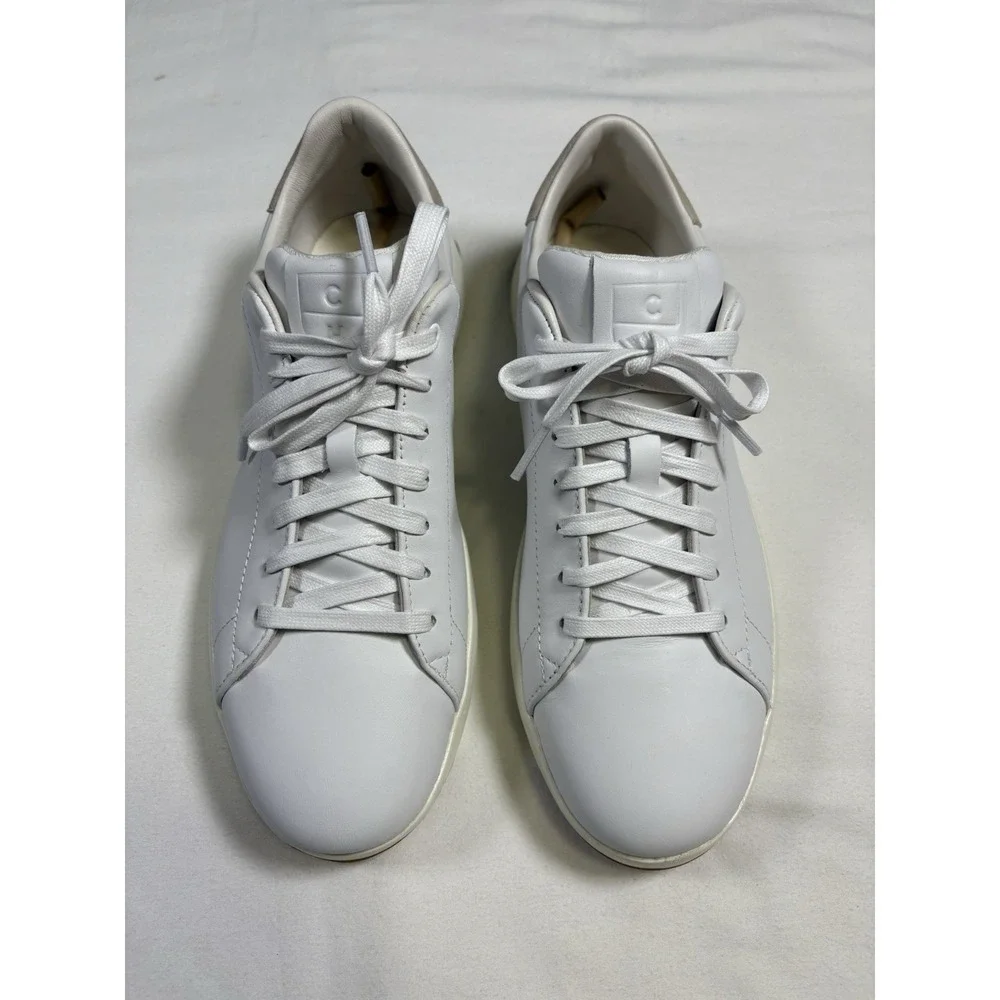 Cole Haan GrandPro Tennis Mens Size 8 M White Leather Sneakers Shoes C22584 NIB
